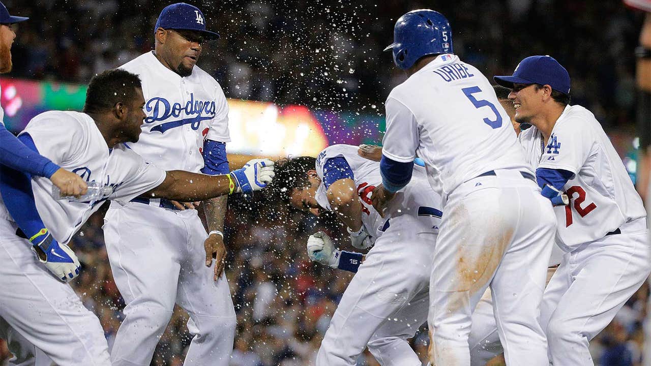 Dodgers top Angels 5-4 on 9th-inning play at plate